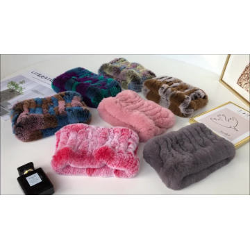 China factory wholesale new soft and warm ladies rabbit fur scarf winter neck warmer